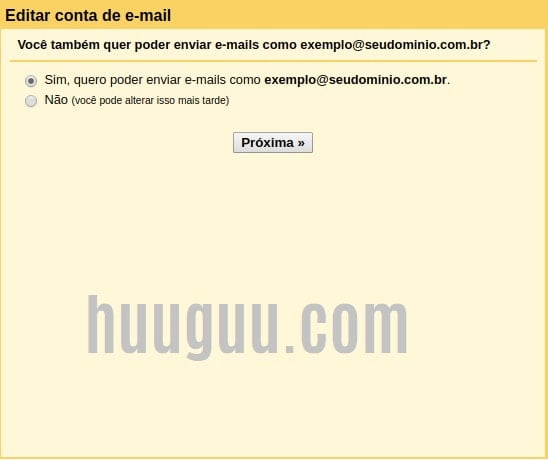 ADICIONAR conta de email no Gmail - tela 5