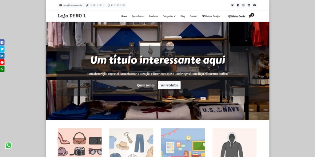 Loja Virtual Padrão Modelo 1