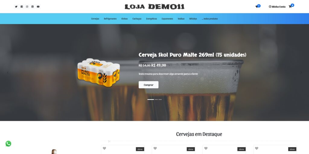Loja Virtual Padrão Modelo 11
