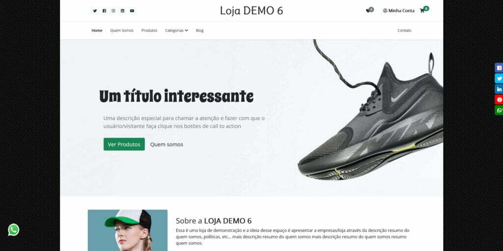 Loja Virtual Padrão Modelo 6