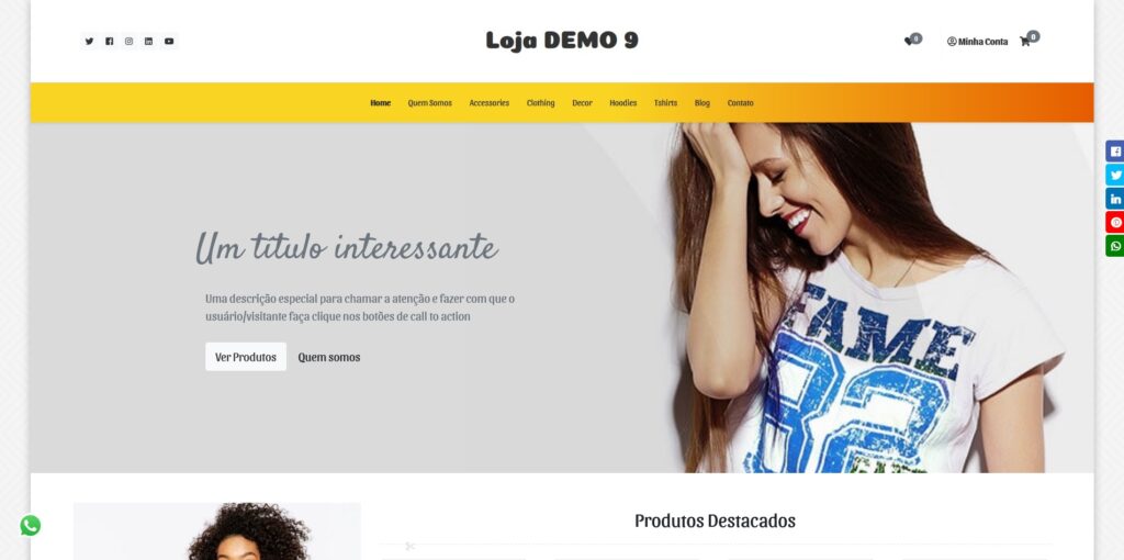 Loja Virtual Padrão Modelo 9